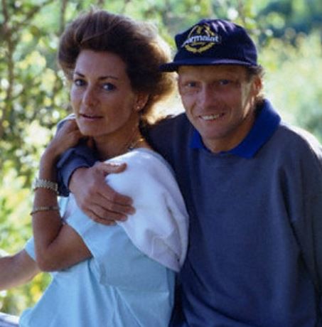 Marlene Knaus with her ex-husband Niki Lauda